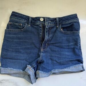 GAP Blue Denim Shorts with Rolled Cuffs